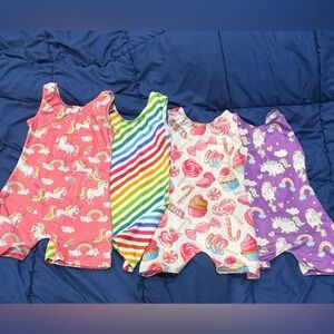 Colorful Kids' Romper Set with Fun Prints
